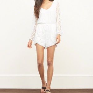 NWOT Lace Romper Abercrombie &Fitch